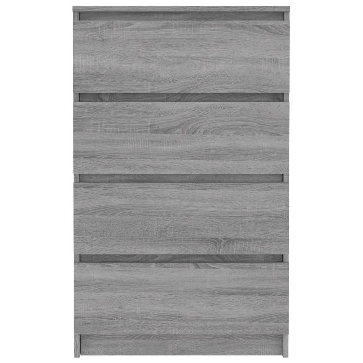 VIDAXL Buffet Sonoma gris 60x35x98,5 cm Bois d'ingenierie