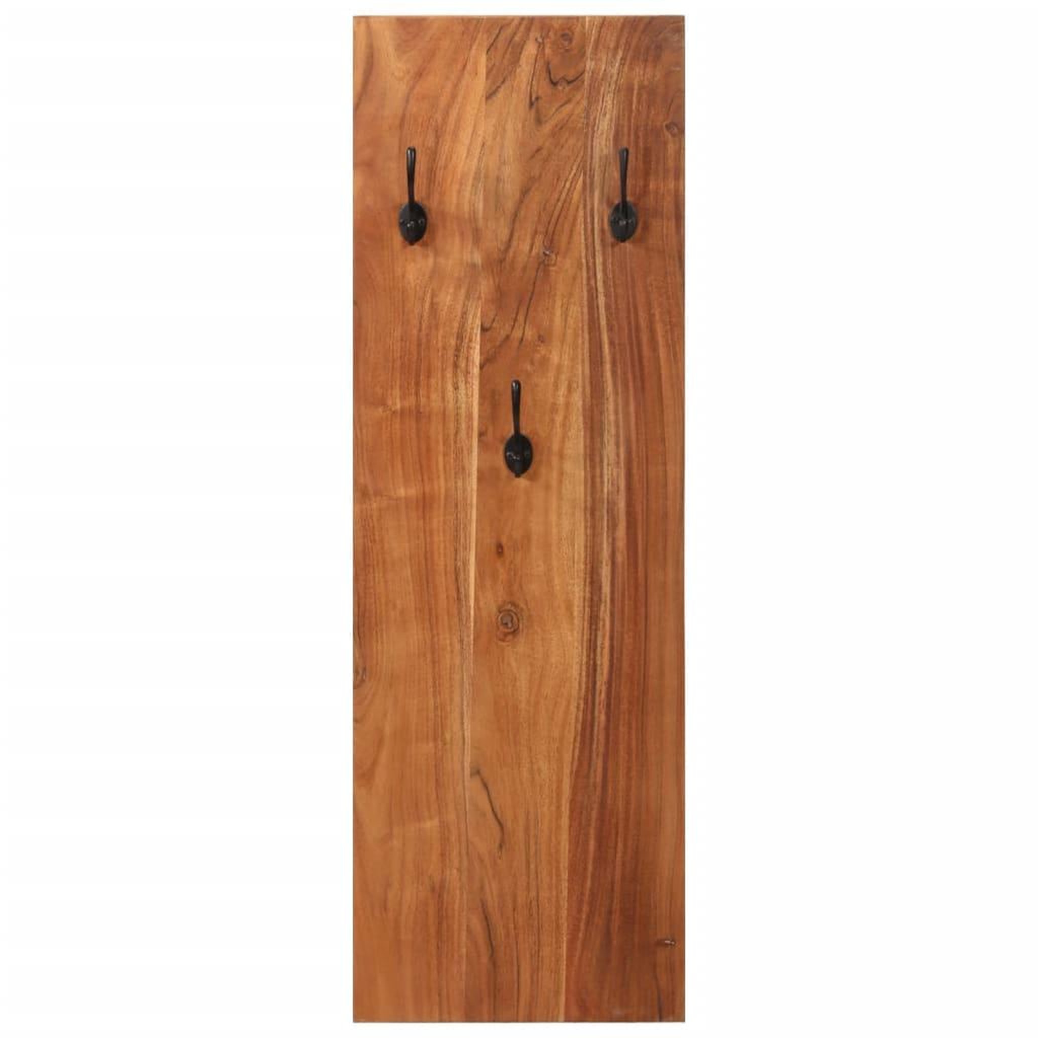 Voir la diapositive 3 : VIDAXL Porte-manteaux muraux 2 pcs 36x3x110 cm Bois d'acacia massif