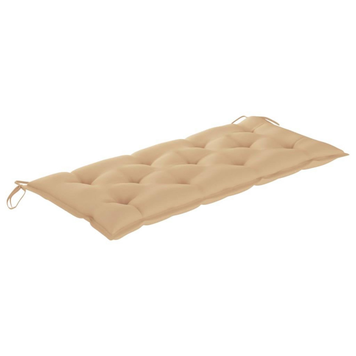 VIDAXL Banc de jardin pliable avec coussin 118 cm Bambou