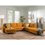 Voir la diapositive 4 : LISA DESIGN Rune - canapé panoramique - avec pouf d'appoint - 7 places - style scandinave - droit