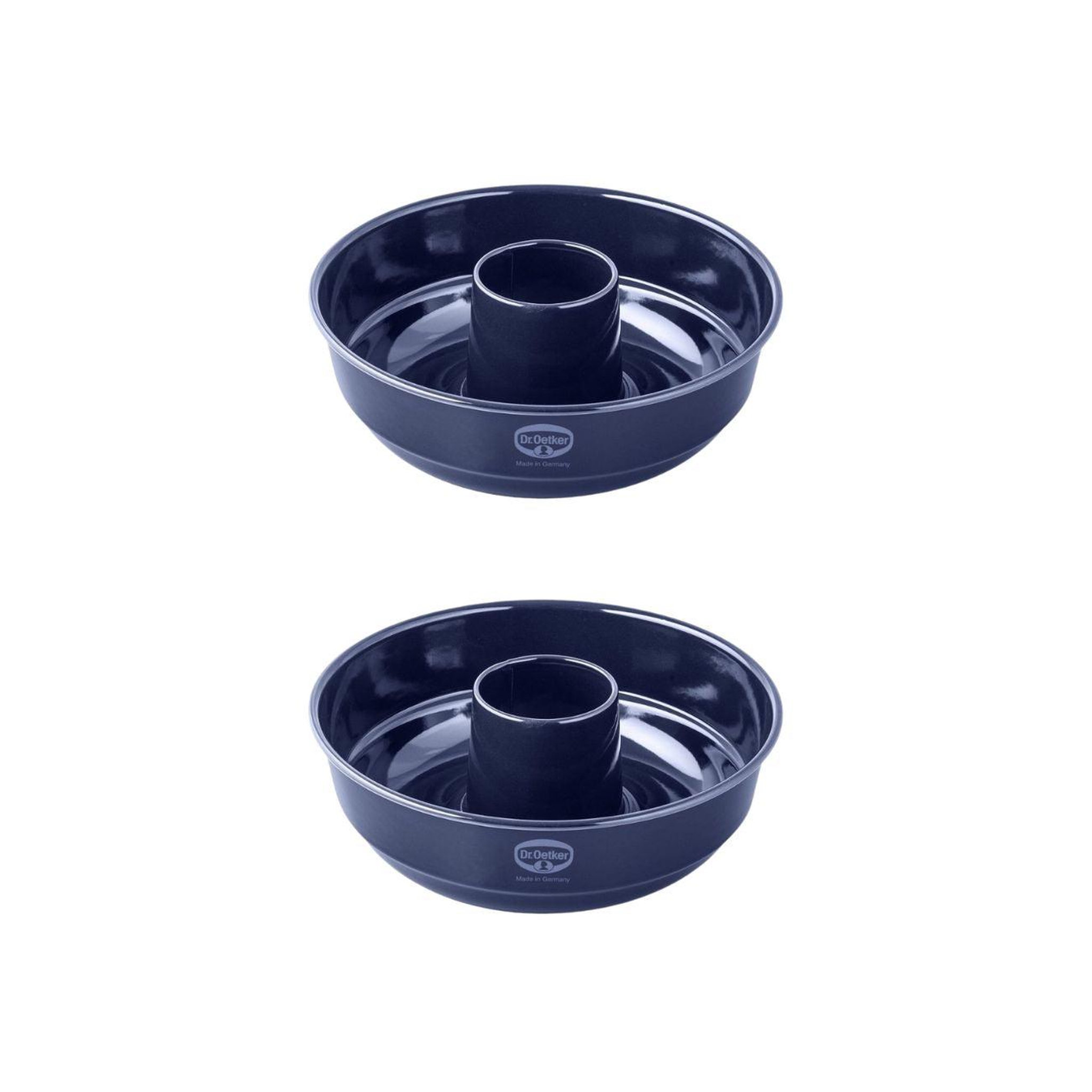 DR.OETKER Lot de 2 moules à gâteaux 26,3/26,3 cm en acier dr oetker back-liebe