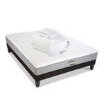 BELLECOUR BELLECOUR LITERIE | Pack anti punaise AMBOISE | Matelas + Sommier + Accessoires. Coloris disponibles : Blanc