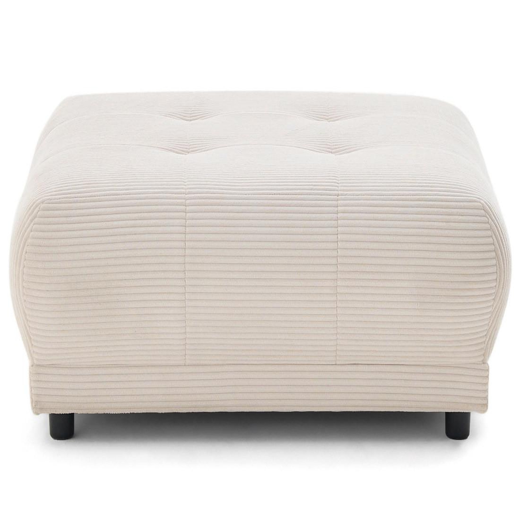Voir la diapositive 2 : LISA DESIGN Amadora - pouf en velours côtelé