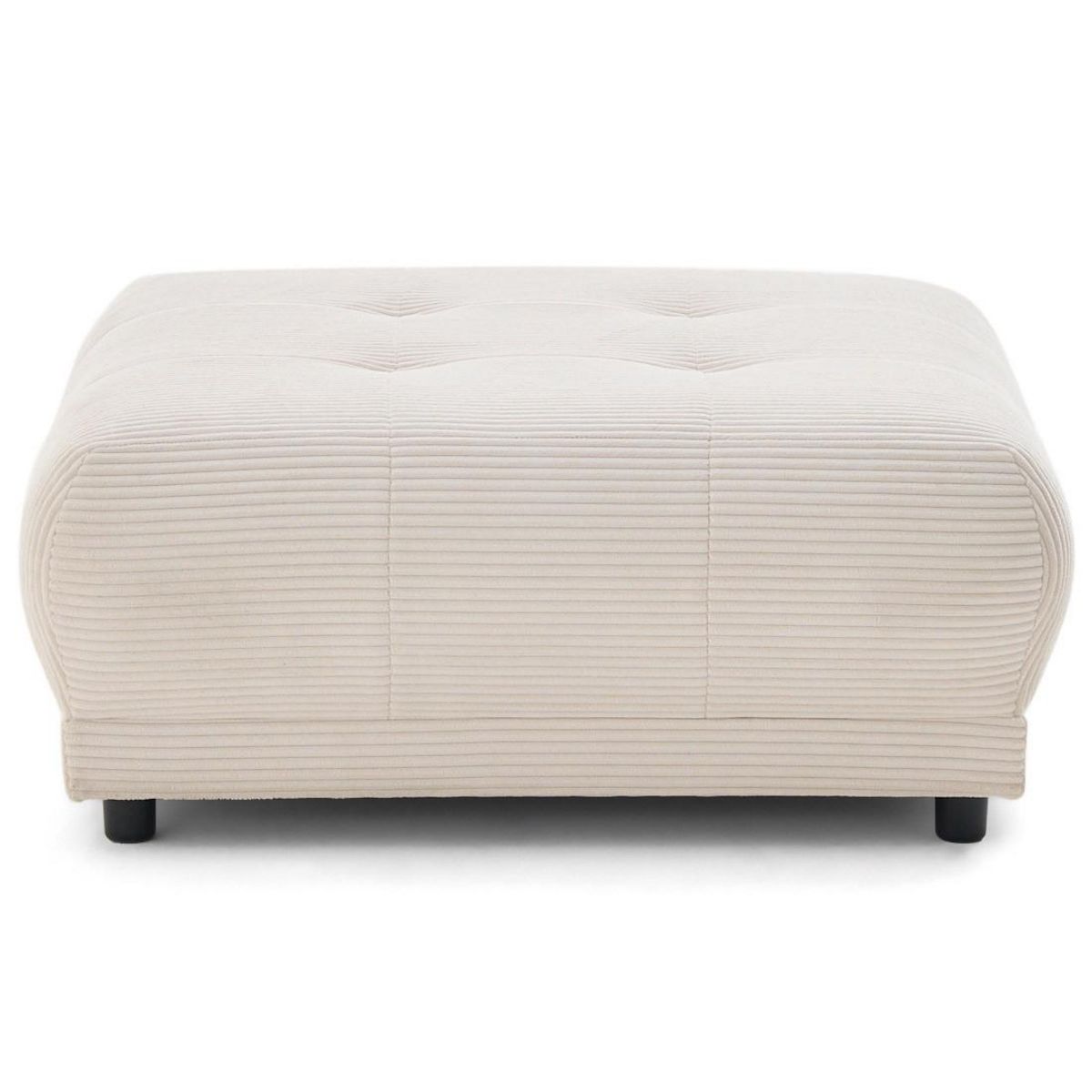 LISA DESIGN Amadora - pouf en velours côtelé
