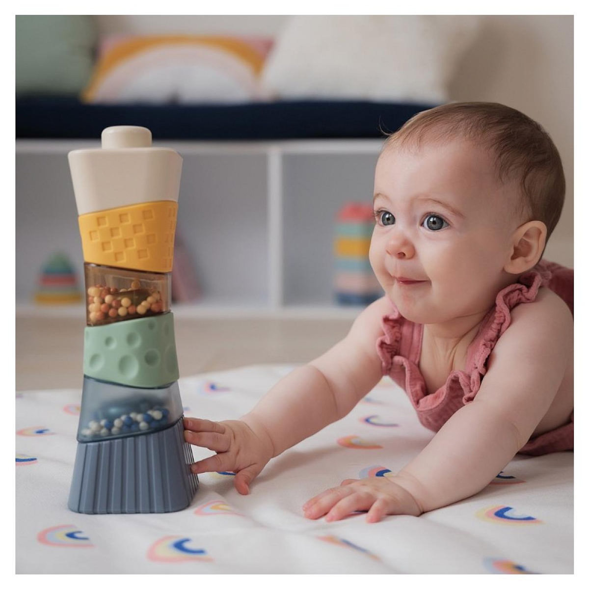 BTL BabyToLove Tour sensorielle a empiler multicolore