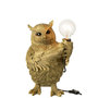 Voir la diapositive 2 : Paris Prix Lampe à Poser en Résine  Hibou  37cm Doré