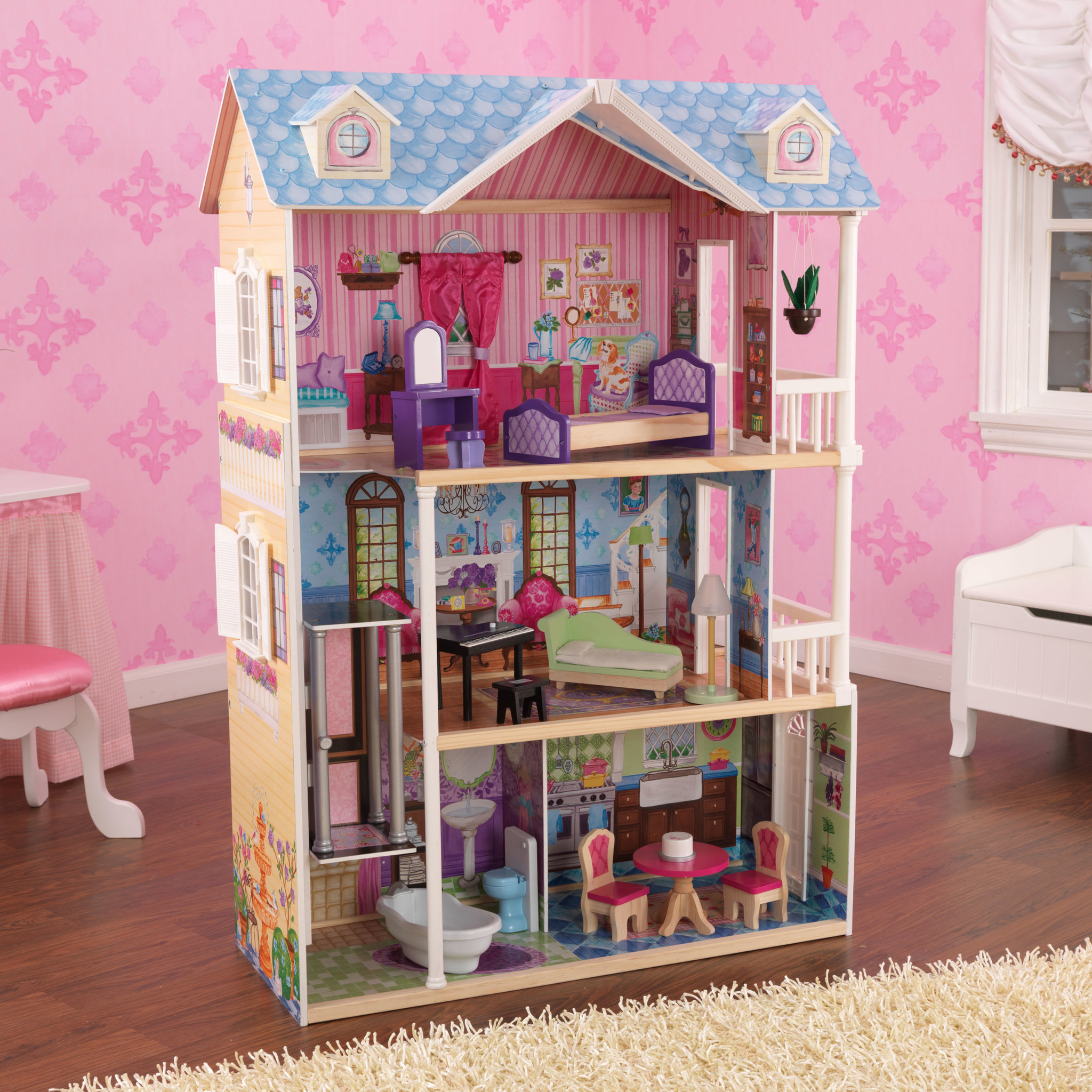 Voir la diapositive 3 : Kidkraft La maison de poupée de mes rêves