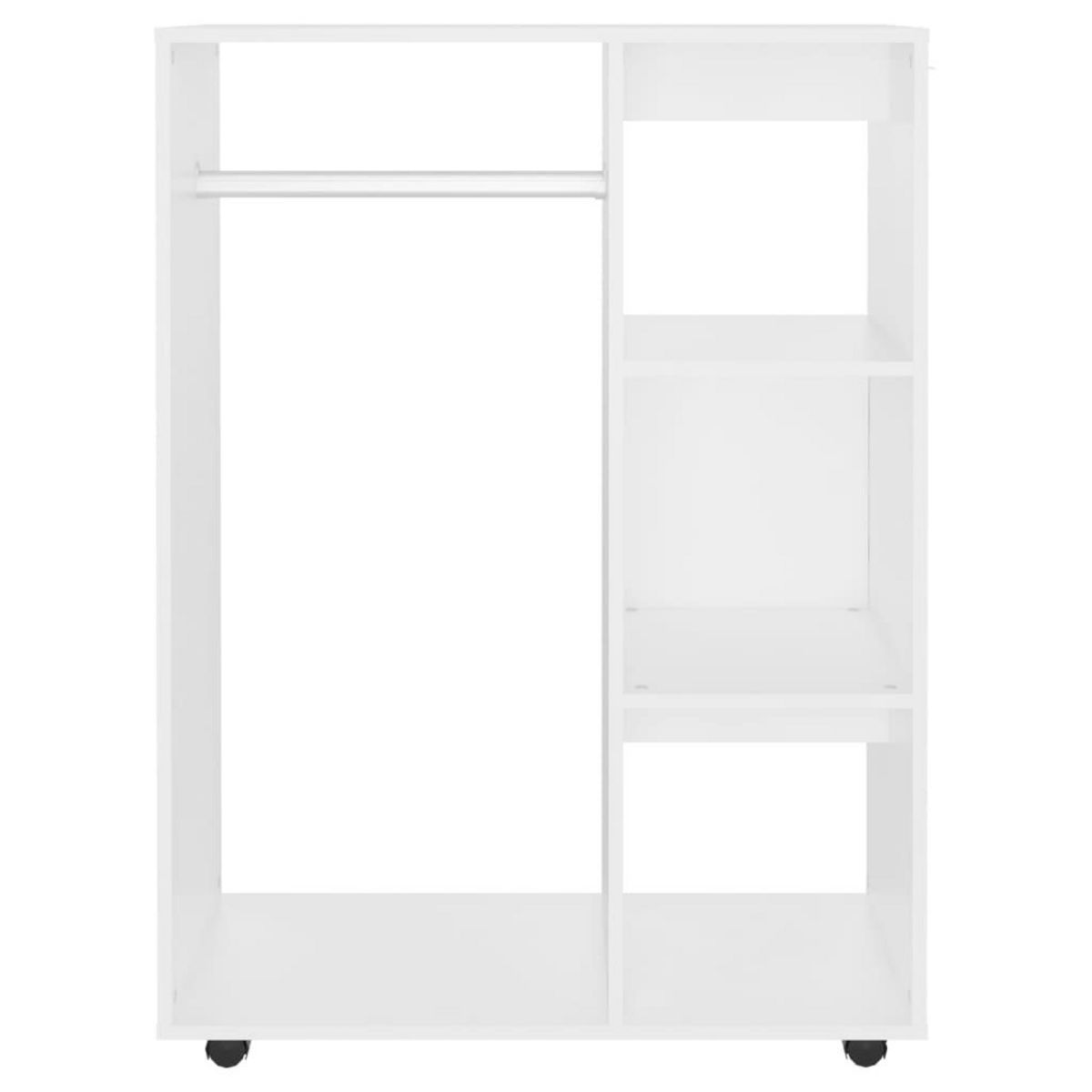 VIDAXL Garde-robe Blanc 80x40x110 cm Bois d'ingenierie