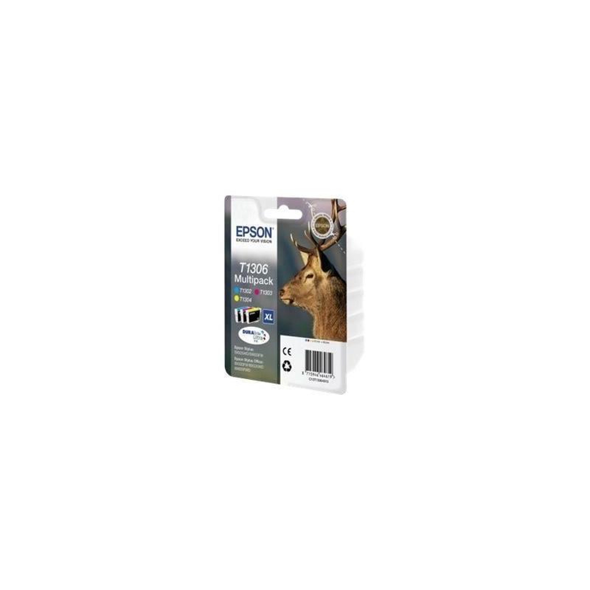 Voir la diapositive 2 : Epson EPSON Multipack  T1306 - Cerf - Cyan, Magenta, Jaune