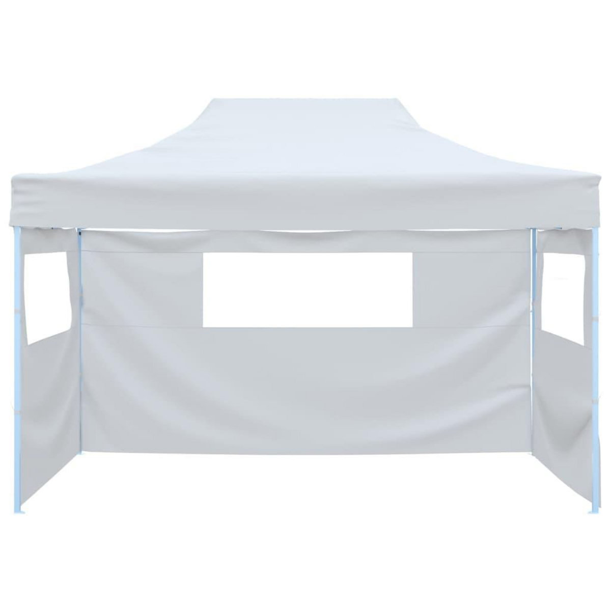 VIDAXL Tente pliable de reception avec 3 parois 291x413x315 cm Blanc