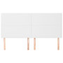 Voir la diapositive 3 : VIDAXL Tetes de lit 4 pcs Blanc 100x5x78/88 cm Similicuir