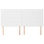Voir la diapositive 3 : VIDAXL Tetes de lit 4 pcs Blanc 100x5x78/88 cm Similicuir