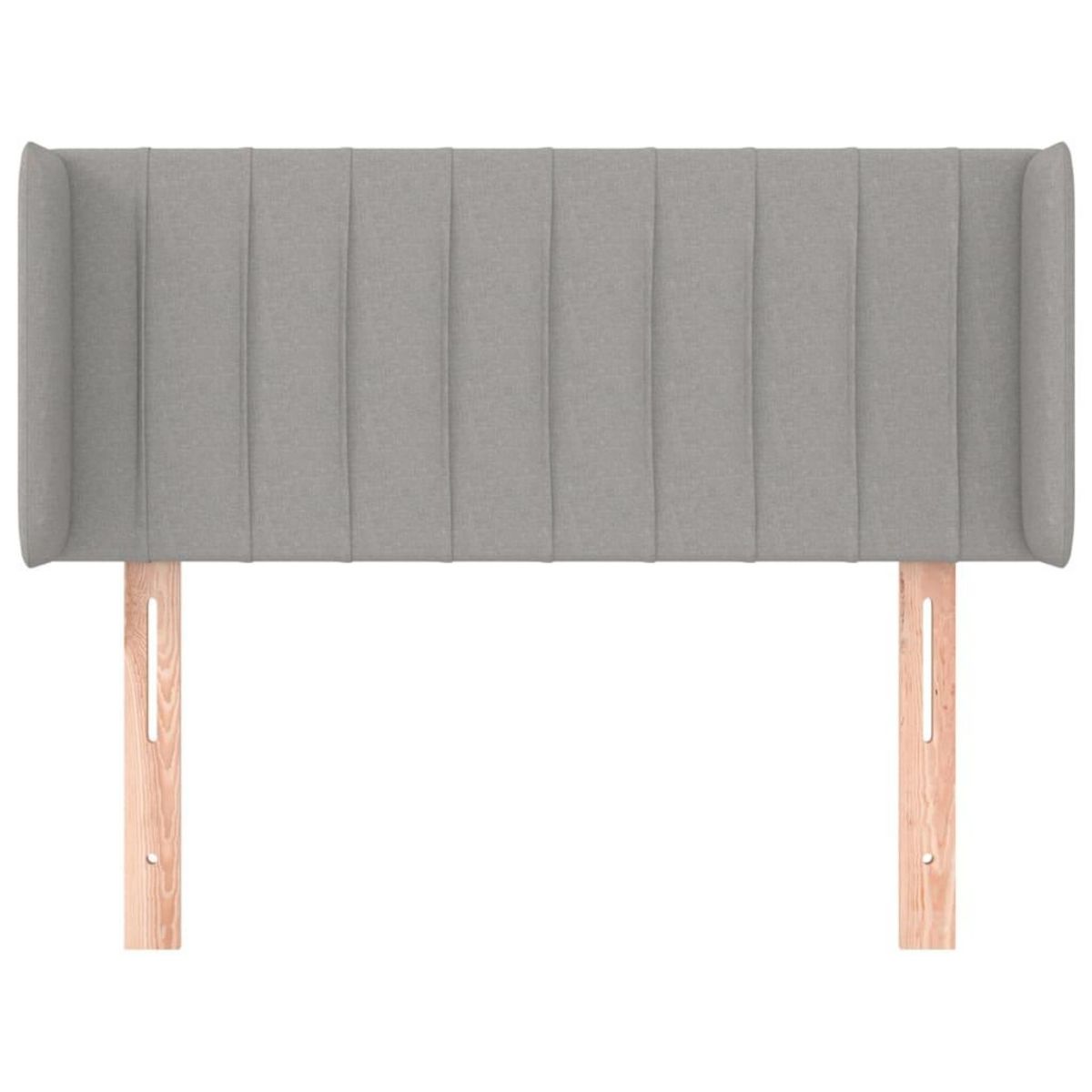 VIDAXL Tete de lit avec oreilles Gris clair 83x16x78/88 cm Tissu