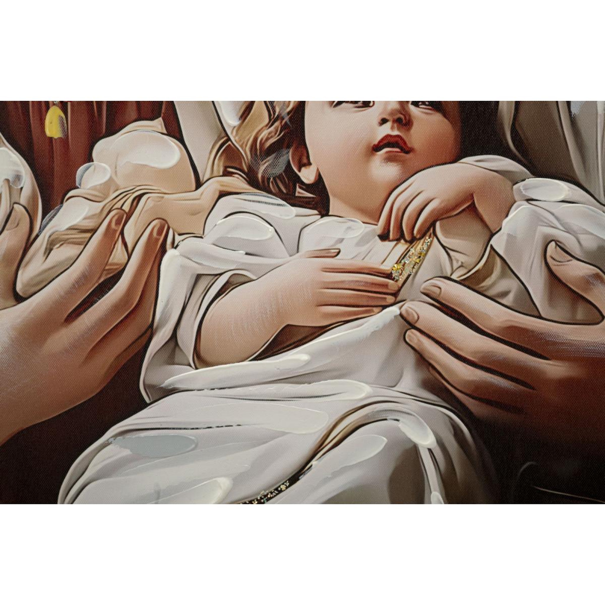 Voir la diapositive 4 : Paris Prix Tableau imprimé  nativity ii  102x72cm multicolore