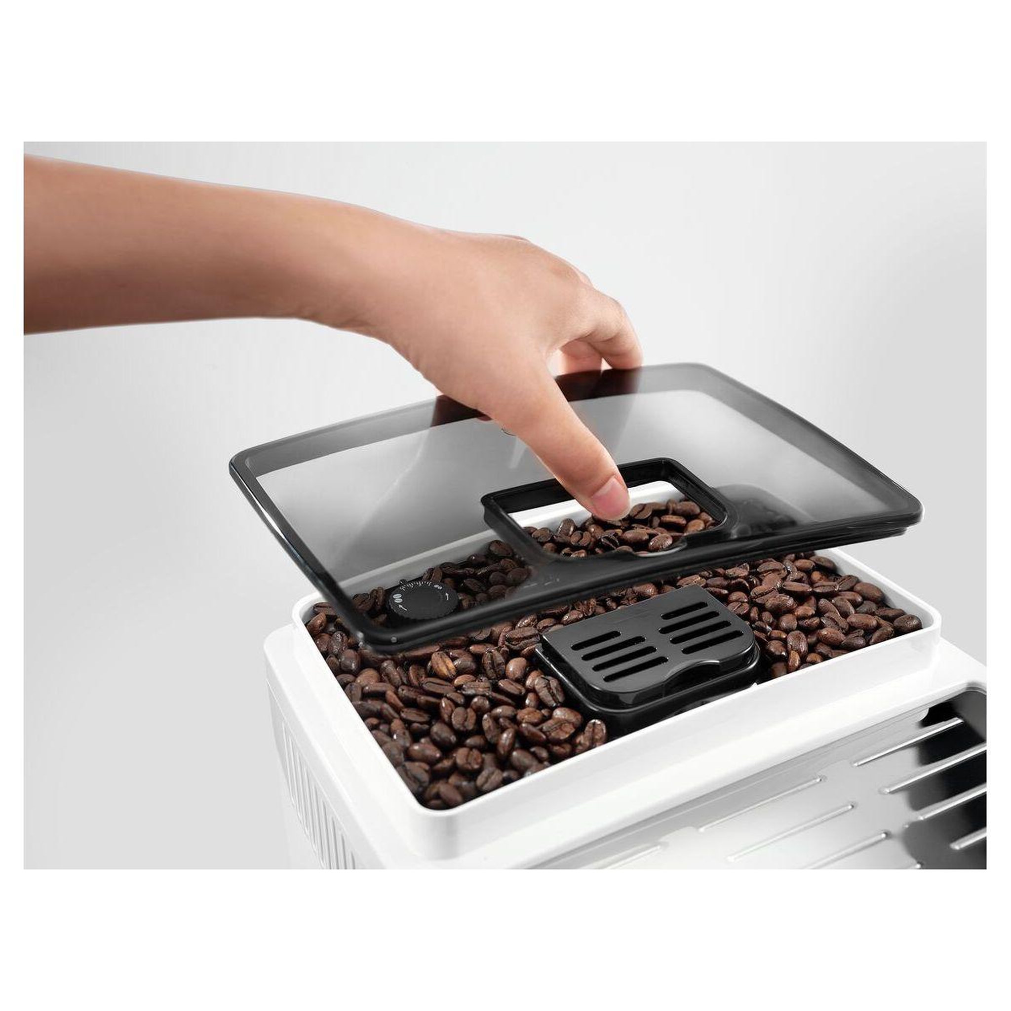 Voir la diapositive 5 : DELONGHI Expresso broyeur magnifica s ecam21.117.w s11 blanc