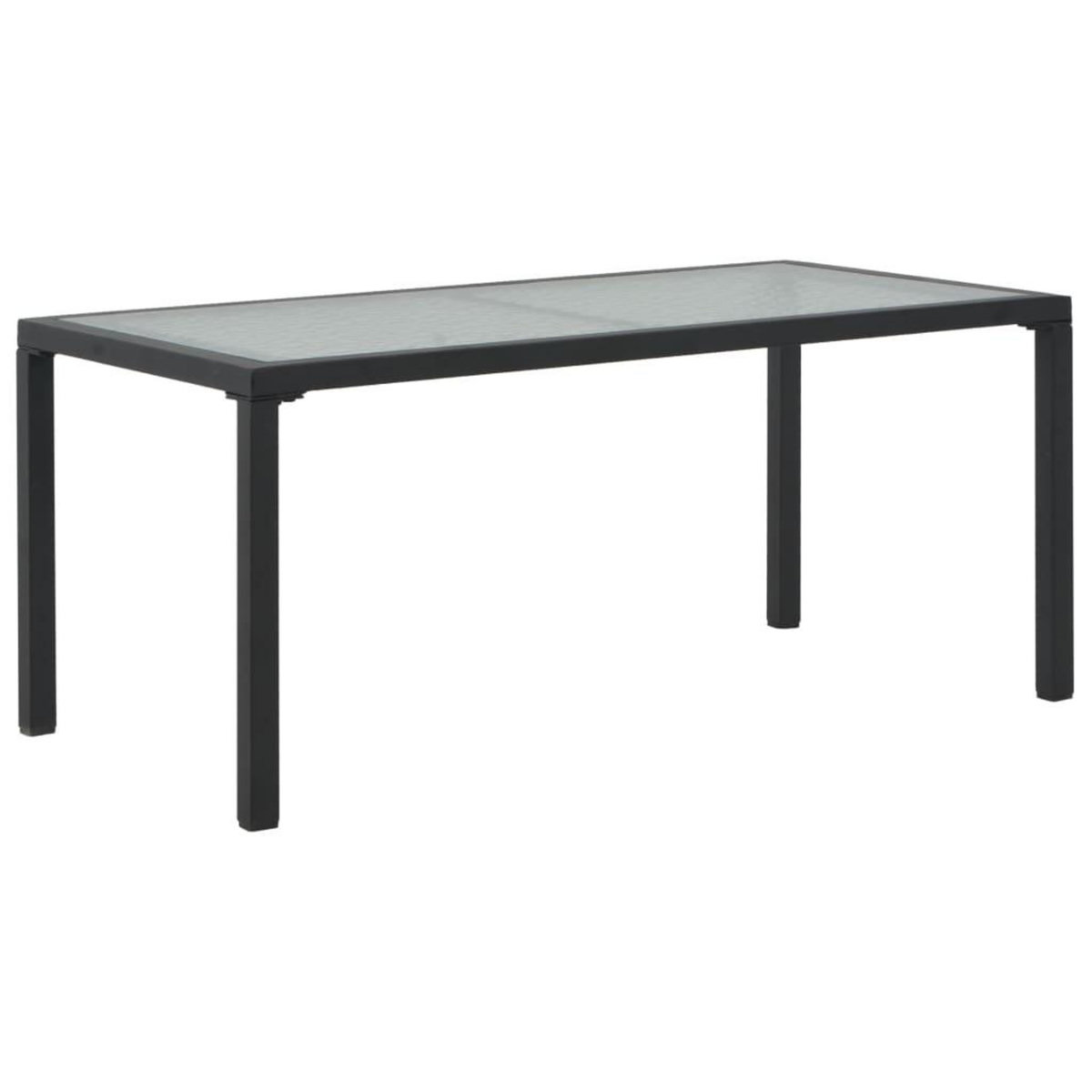 VIDAXL Salon de jardin 3 pcs avec coussins Resine tressee Gris