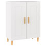 Voir la diapositive 2 : VIDAXL Buffet Blanc 69,5x34x90 cm Bois d ingénierie
