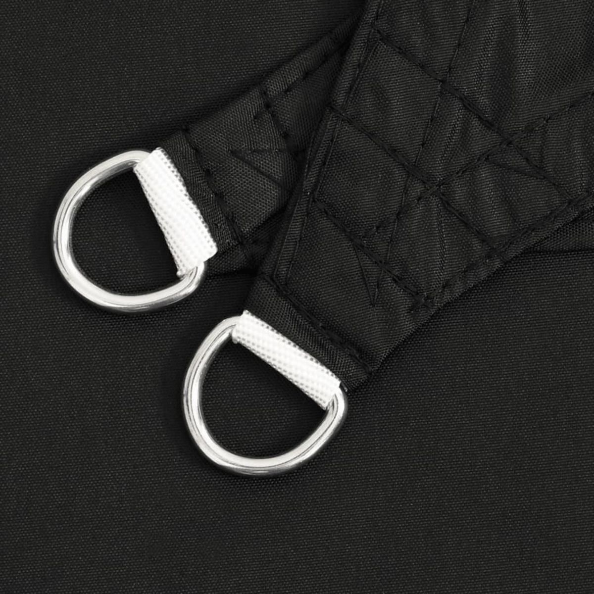 VIDAXL Voile de parasol Tissu Oxford triangulaire 4x5x6,4 m Noir