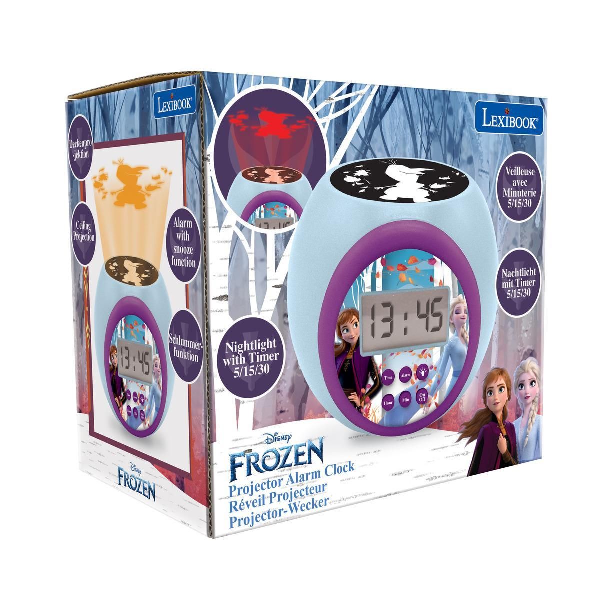Lexibook Réveil projecteur Reine des Neiges