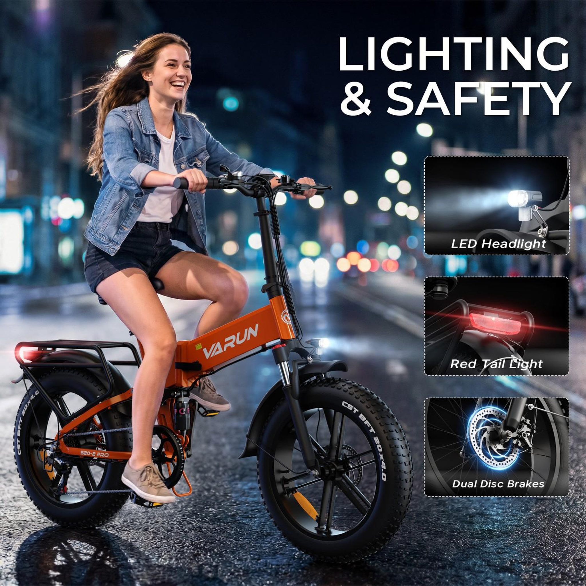 Voir la diapositive 6 : VARUN Vélo électrique pliable varun s20-2 pro