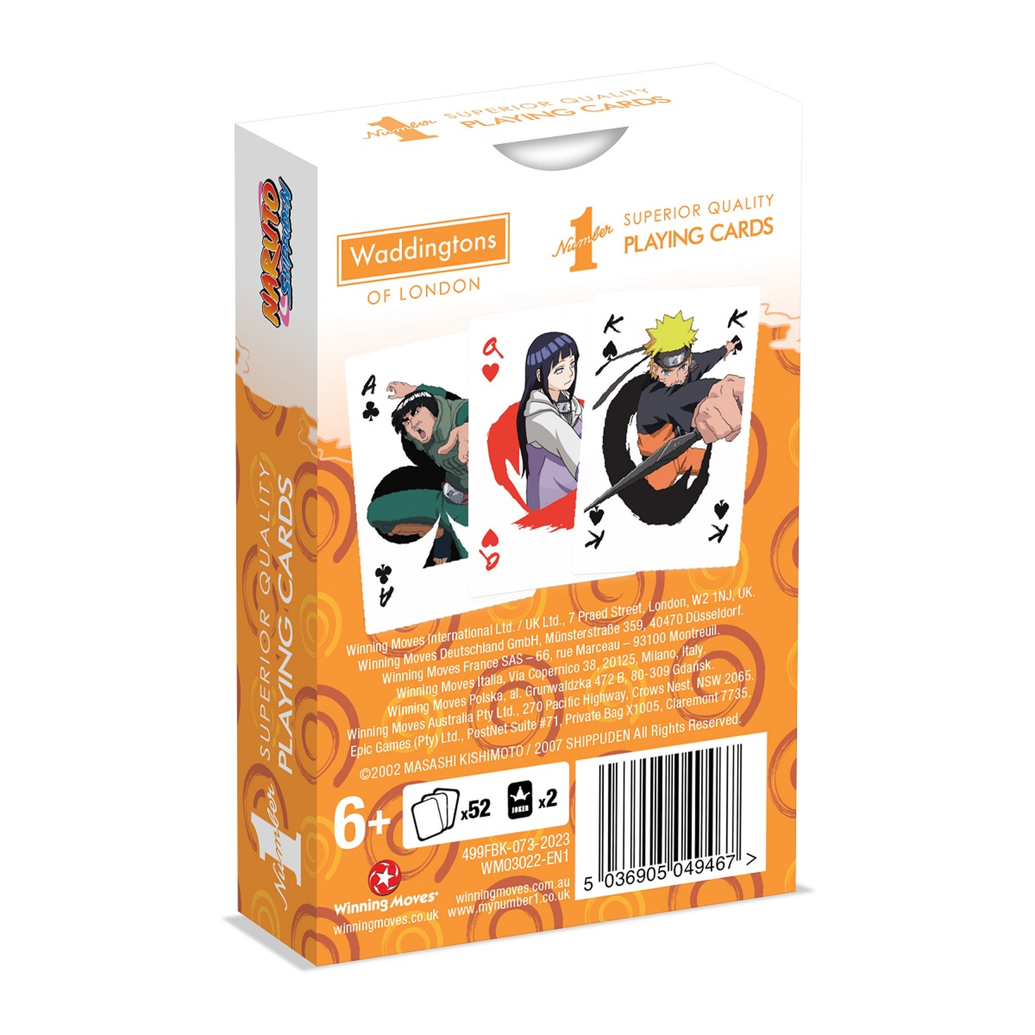 Voir la diapositive 7 :  WINNING MOVES Jeu de 54 cartes Naruto
