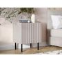 Voir la diapositive 2 : BEST MOBILIER Timote - lot de 2 tables de chevet - écru - 54 cm