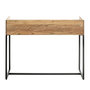 Voir la diapositive 5 : Paris Prix Console Bureau 2 Tiroirs  Sphera  100cm Naturel & Noir