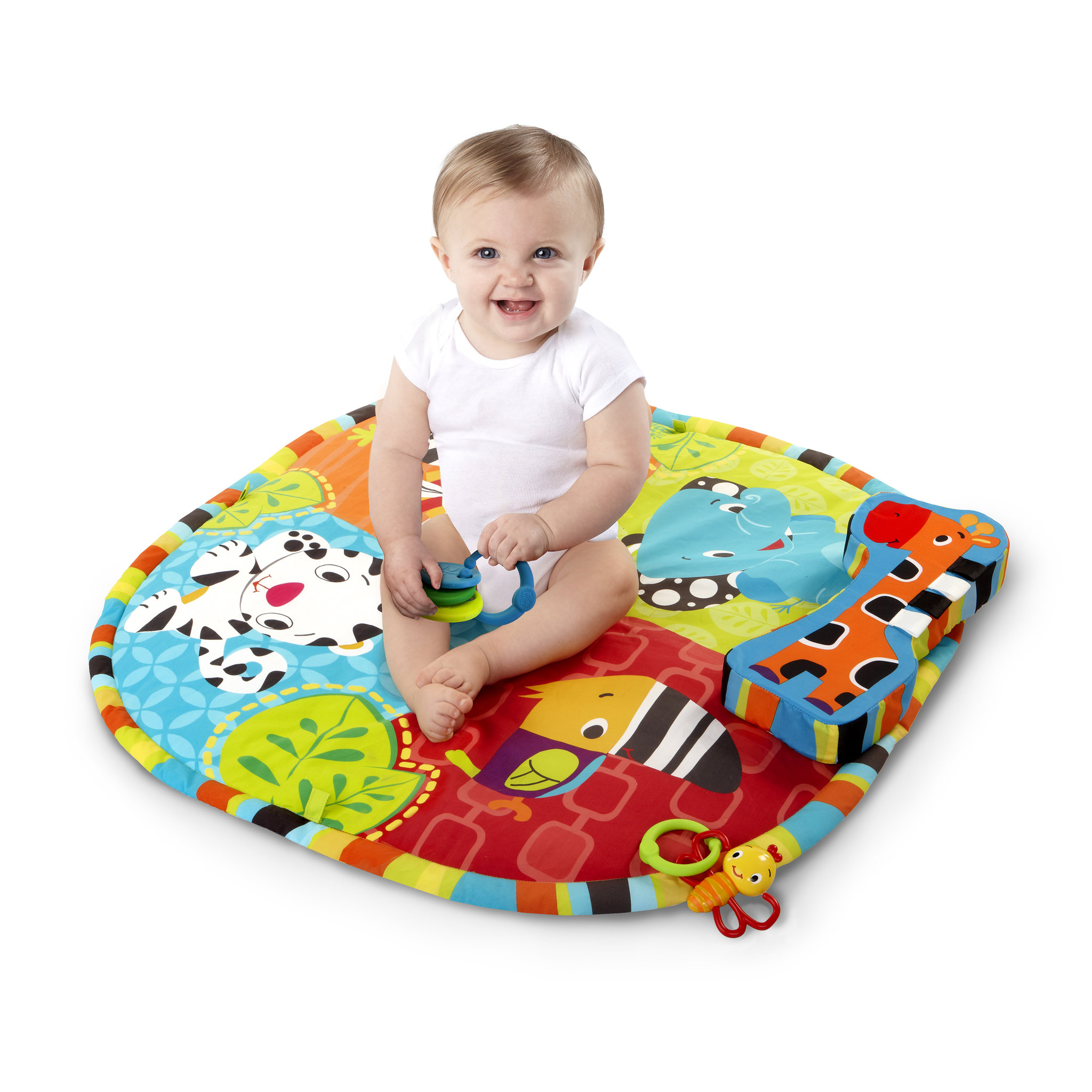 Voir la diapositive 4 : Bright Starts Tapis d'Eveil Spots & Stripes Safari