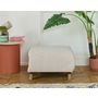 Voir la diapositive 2 : BEST MOBILIER Cristal - pouf modulable - 65 cm - en velours texturé