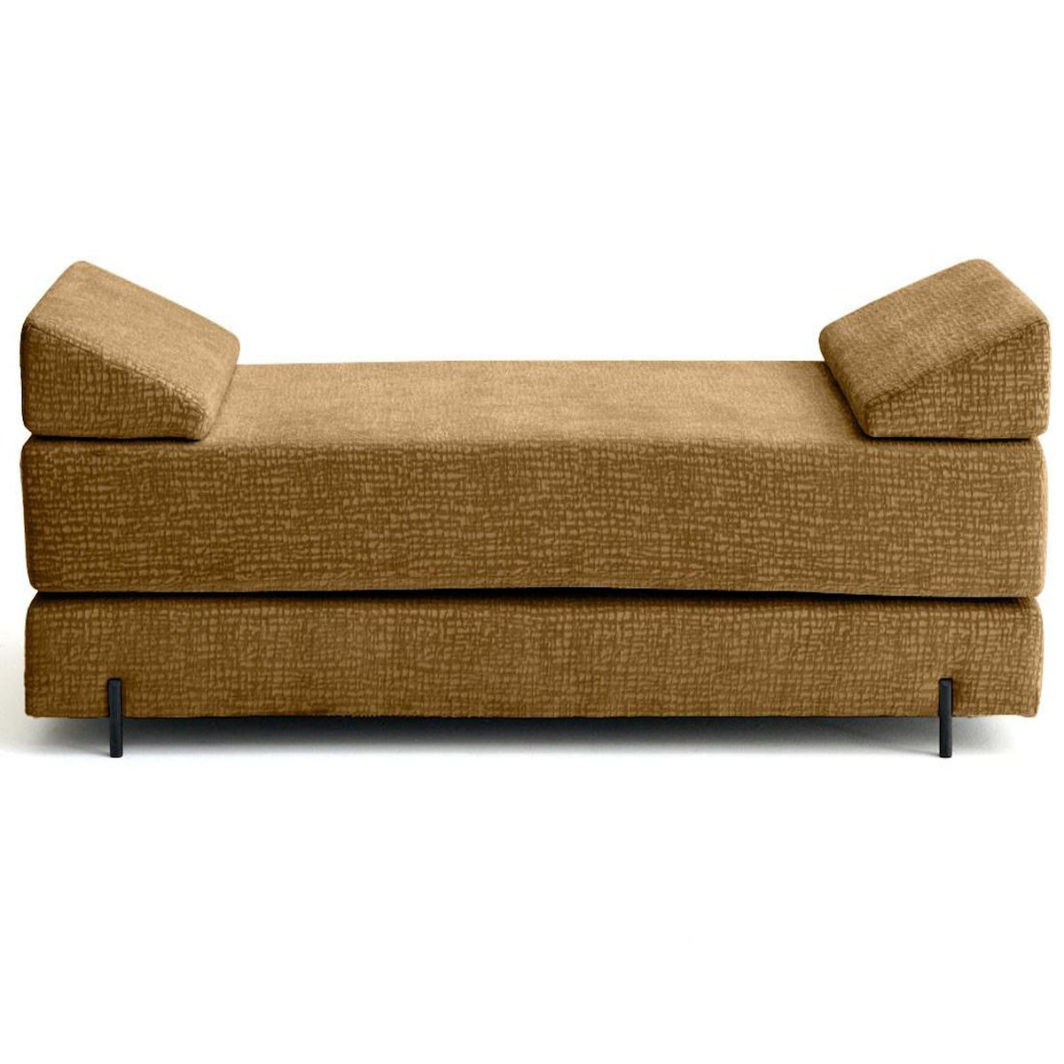 BEST MOBILIER Brescia - banquette 3 places convertible en tissu velours relief