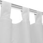Voir la diapositive 4 : VIDAXL 2 pcs Rideau a Passant Micro Satin Blanc 140 x 225 cm