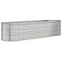 Voir la diapositive 2 : VIDAXL Lit sureleve de jardin Acier enduit de poudre Argente