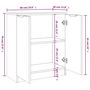 Voir la diapositive 6 : VIDAXL Buffets 2 pcs blanc 60x30x70 cm Bois d'ingenierie