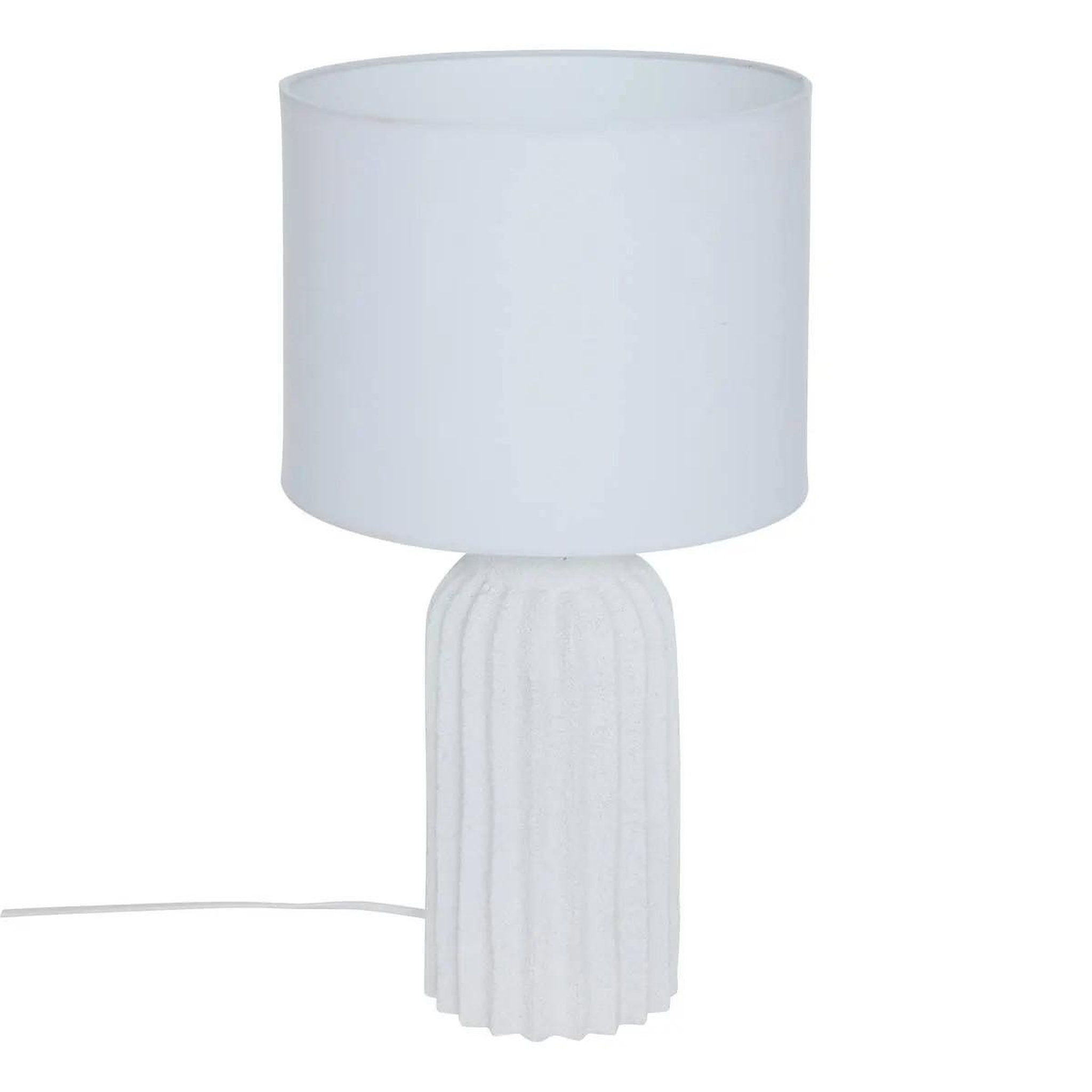 ATMOSPHERA Lampe à poser en béton  fernan  50cm blanc