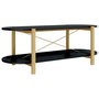 Voir la diapositive 2 : VIDAXL Table basse Noir 110x48x40 cm Bois d'ingenierie