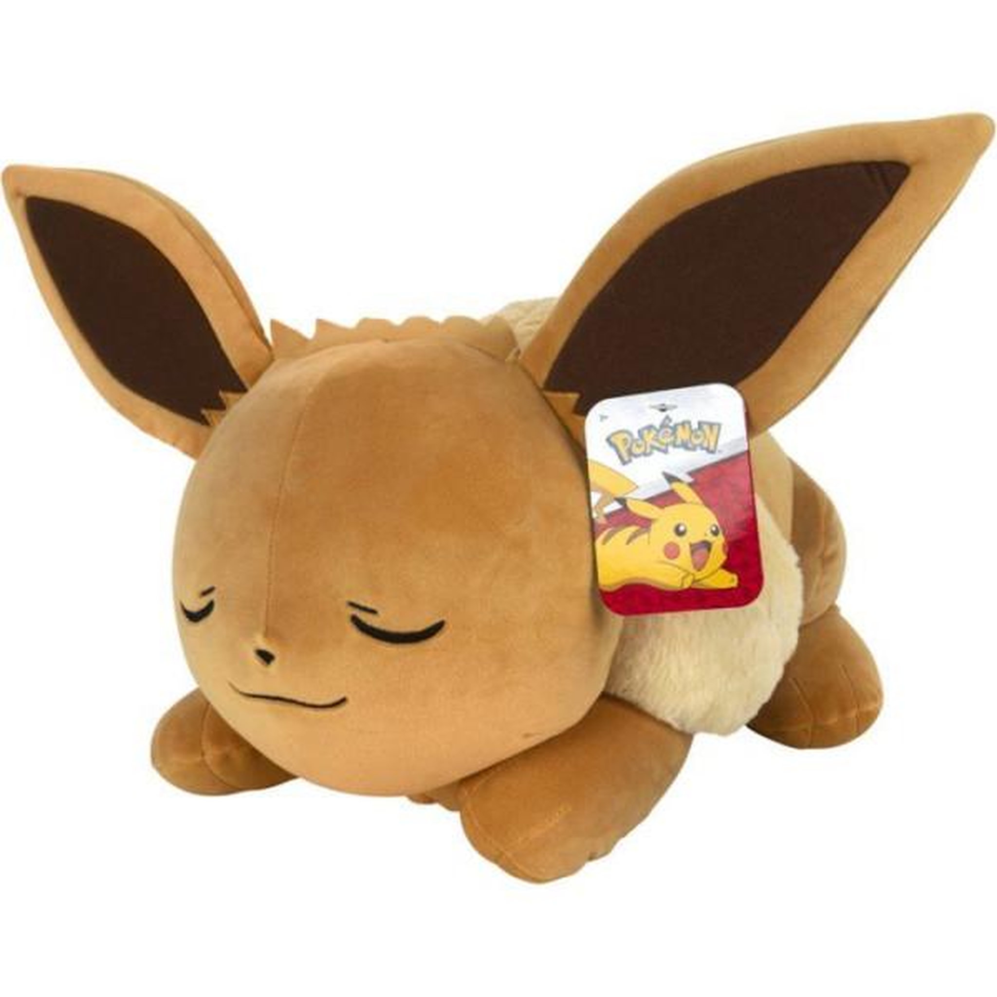 Pokemon Peluche dormante Pokémon Évoli - POKEMON - 45 cm - position endormie - ultra douce