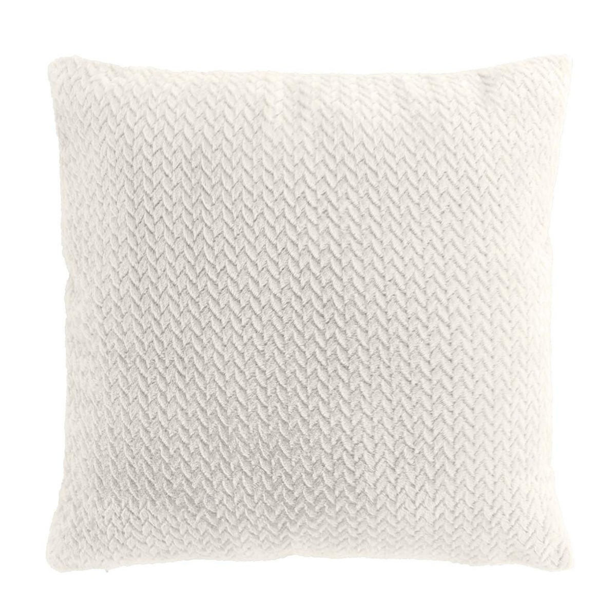 Paris Prix Coussin Déco en Flanelle  Flanela  45x45cm Naturel