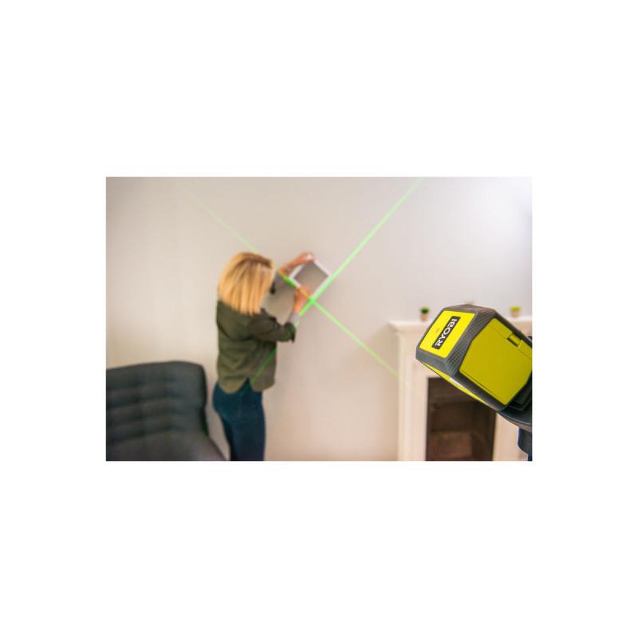 Voir la diapositive 4 : Ryobi Laser croix verte RYOBI - 15m de portée - RBCLLG1