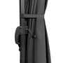 Voir la diapositive 5 : ID MARKET Parasol déporté inclinable rotatif 360 CALVI gris 3x4 M avec housse