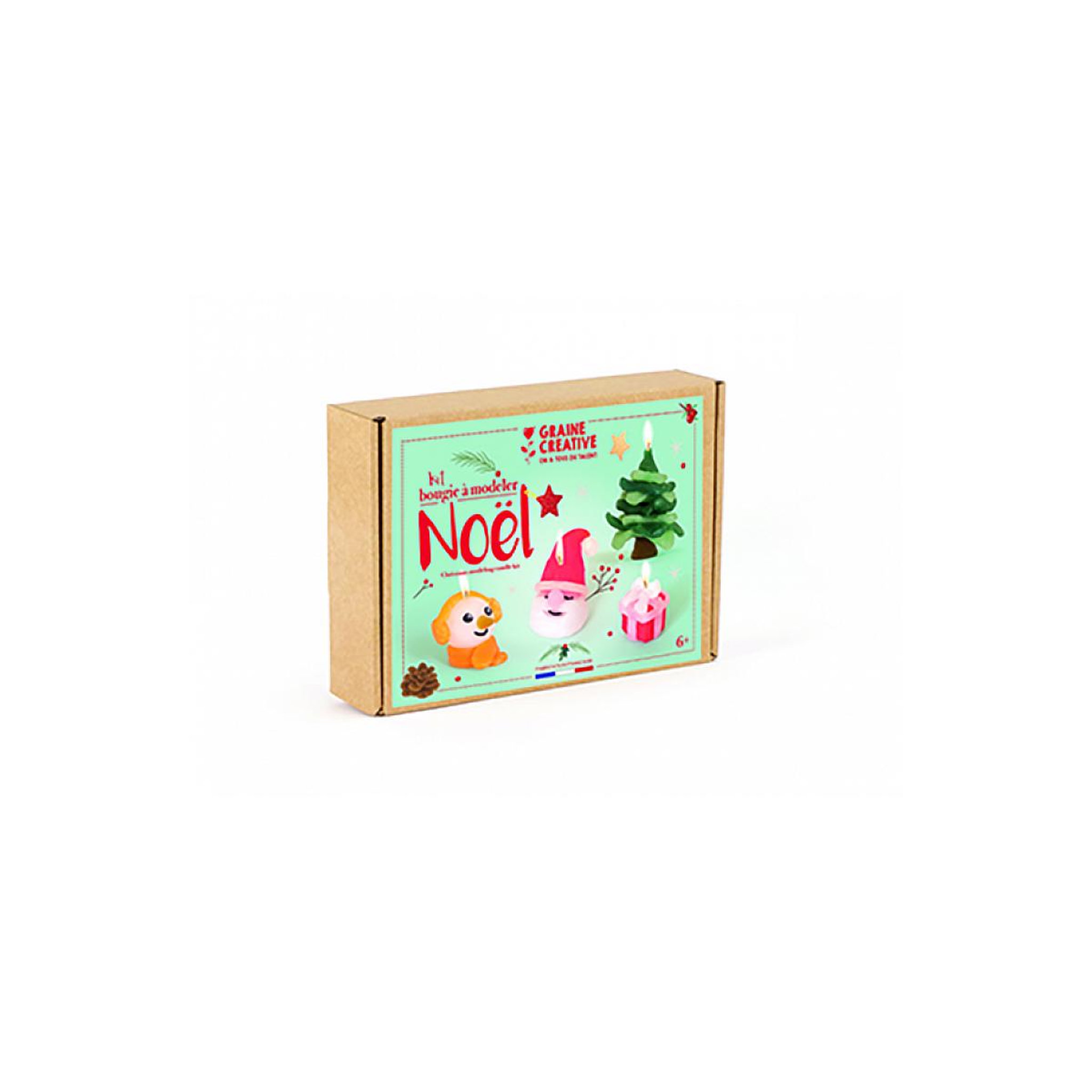 Voir la diapositive 3 : Graine créative Coffret creatif bougies de Noel