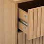Voir la diapositive 6 : FIVE Table de chevet 2 tiroirs en bois TASSO - Marron