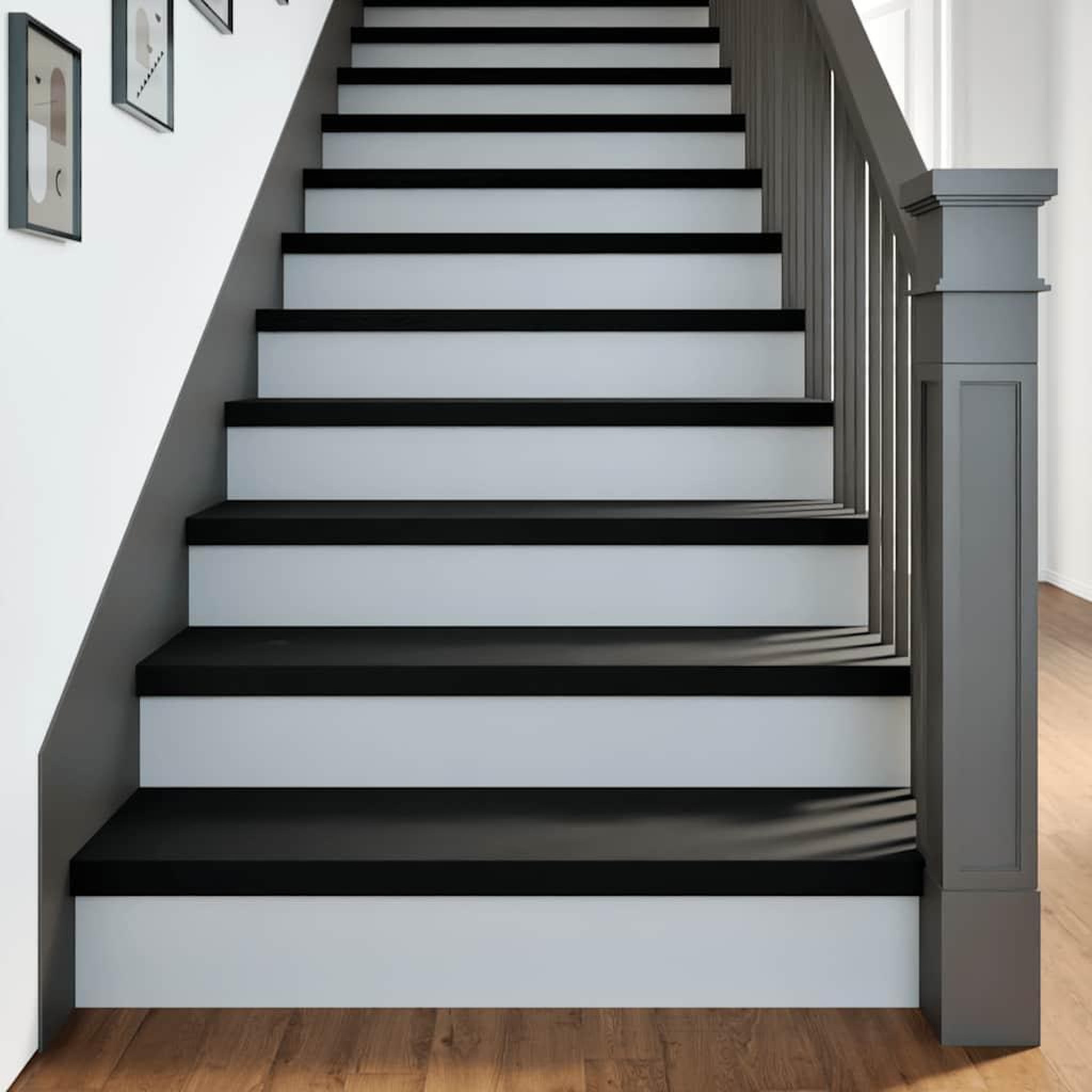 VIDAXL Marches d'escalier 4 pcs marron fonce 100x25x2 cm chene massif