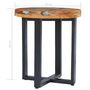 Voir la diapositive 6 : VIDAXL Table basse 40x45 cm Bois de teck massif et polyresine