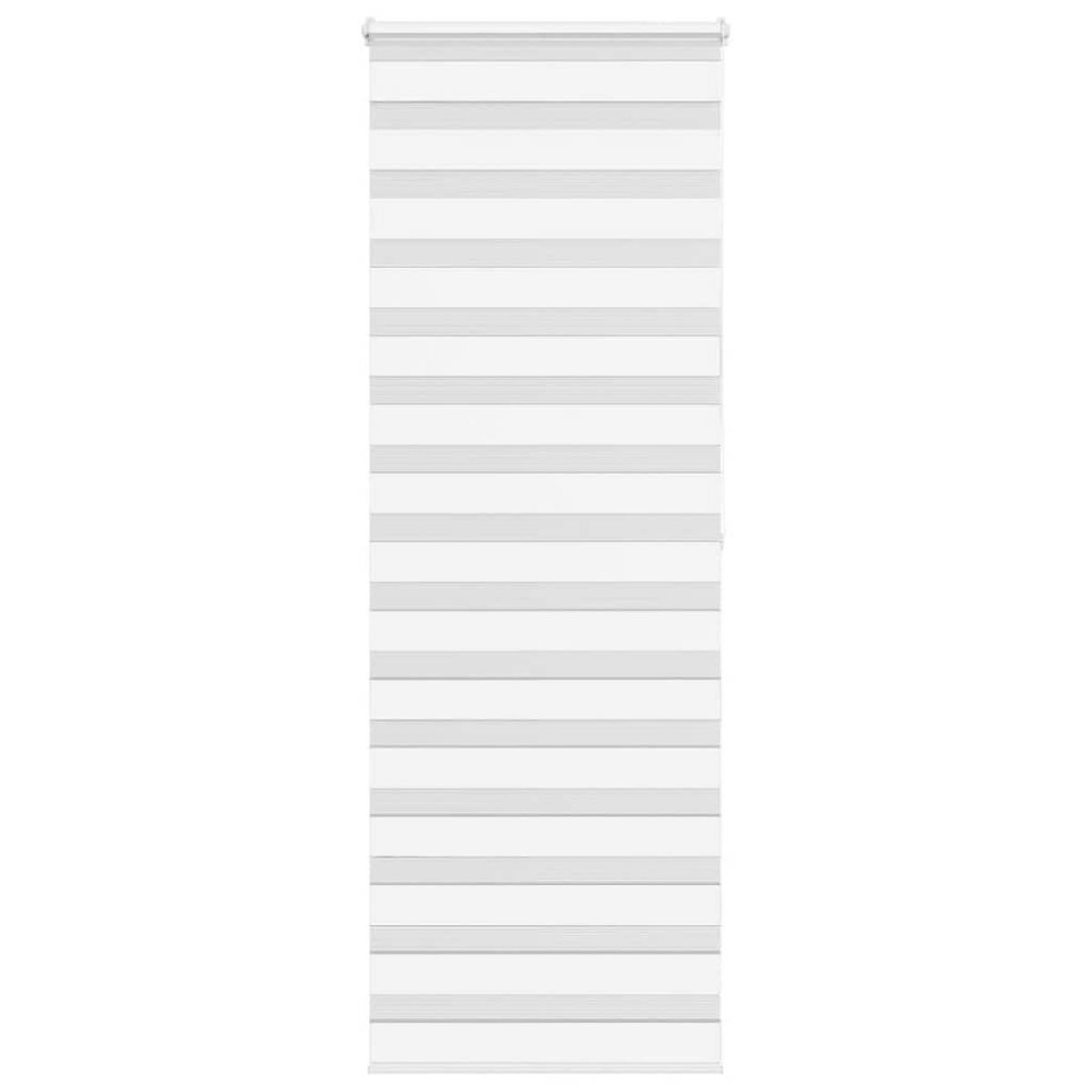 VIDAXL Store zebre blanc 85x200 cm largeur du tissu 80,9 cm polyester