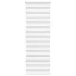 VIDAXL Store zebre blanc 85x200 cm largeur du tissu 80,9 cm polyester