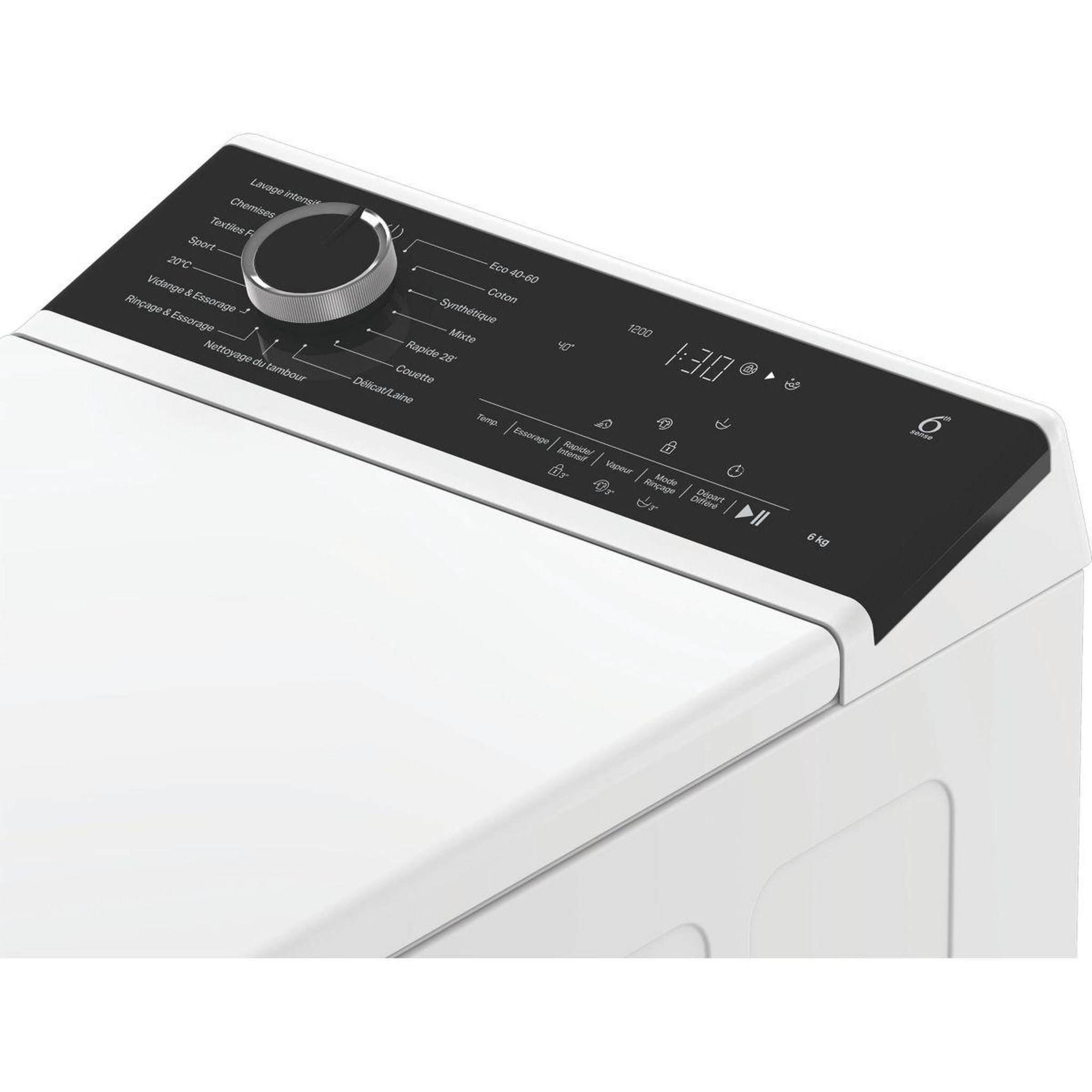 Voir la diapositive 4 : Whirlpool Lave linge top tw621freshcareee - 6 kg - 1200 tr/min - classe a - moteur induction