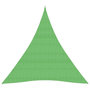 Voir la diapositive 2 : VIDAXL Voile d'ombrage 160 g/m^2 Vert clair 5x6x6 m PEHD