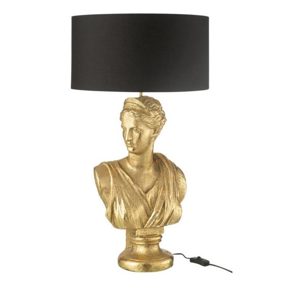 Paris Prix Lampe à Poser Femme  Buste  72cm Or