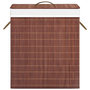 Voir la diapositive 4 : VIDAXL Panier a linge avec 2 sections bambou marron 100 L