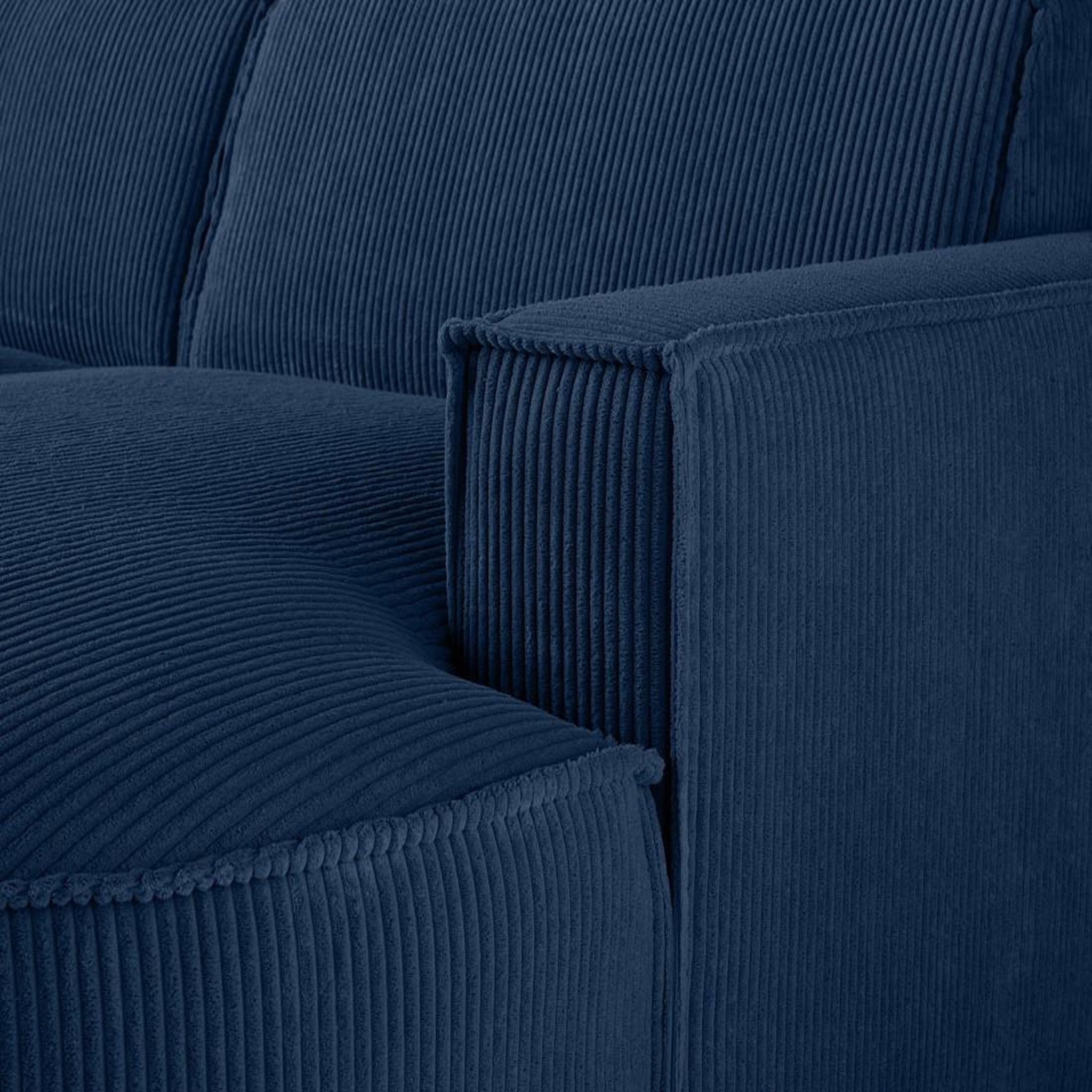 Voir la diapositive 5 : LISA DESIGN Spiaggia - canapé d'angle droit - 5 places - en velours côtelé
